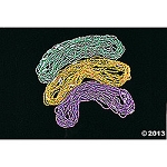 Transparent Mardi Gras Beads