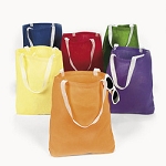 Large Canvas Bright Color Tote Bags