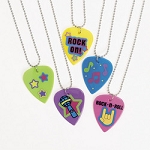 Plastic Guitar Pick Necklaces