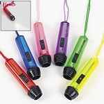 Plastic Transparent Flashlights on a Rope