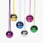 Plastic Disco Ball Necklaces