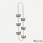 Plastic Pearlized Beaded Necklace with Masks
