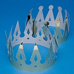 Cardboard Gold Foil Crowns