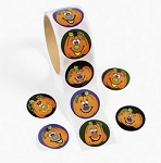 Jack-O'-Lantern Roll Stickers