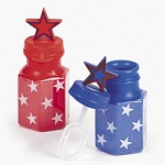 Patriotic Star Bubble Bottles