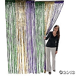 3' x 8' Mardi Gras Fringe Curtain