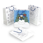 Color Your Own Snowman Gift Bags