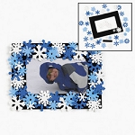 Snowflake Photo Frame Magnet Craft Kit
