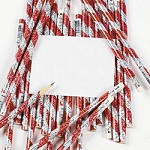 Candy Cane Prism Pencils