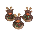 Vinyl Reindeer Rubber Ducks