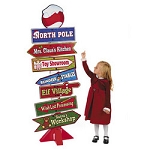 North Pole Directional Sign