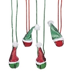 Santa Hat Jingle Bell Necklaces