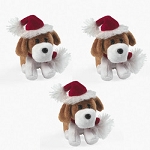 Plush Christmas Bean Bag Dogs