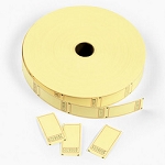 Yellow Blank Single Roll Tickets