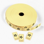 Yellow Star Single Roll Tickets