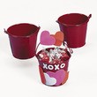 Red Tinplate Pails