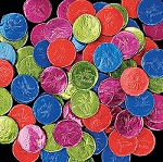 Luau Bubble Gum Coins